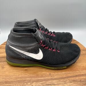 Nike Zoom All Out Flyknit Shoes Mens Size 10.5 Black Running Comfort Walking Gym